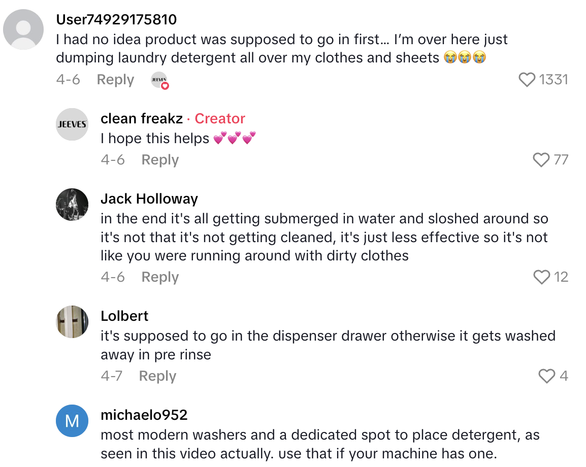 Screenshot 2025 06 18 at 2.25.10 PM A Dry Cleaning Expert Said He Knows The Best Way To Load A Washing Machine